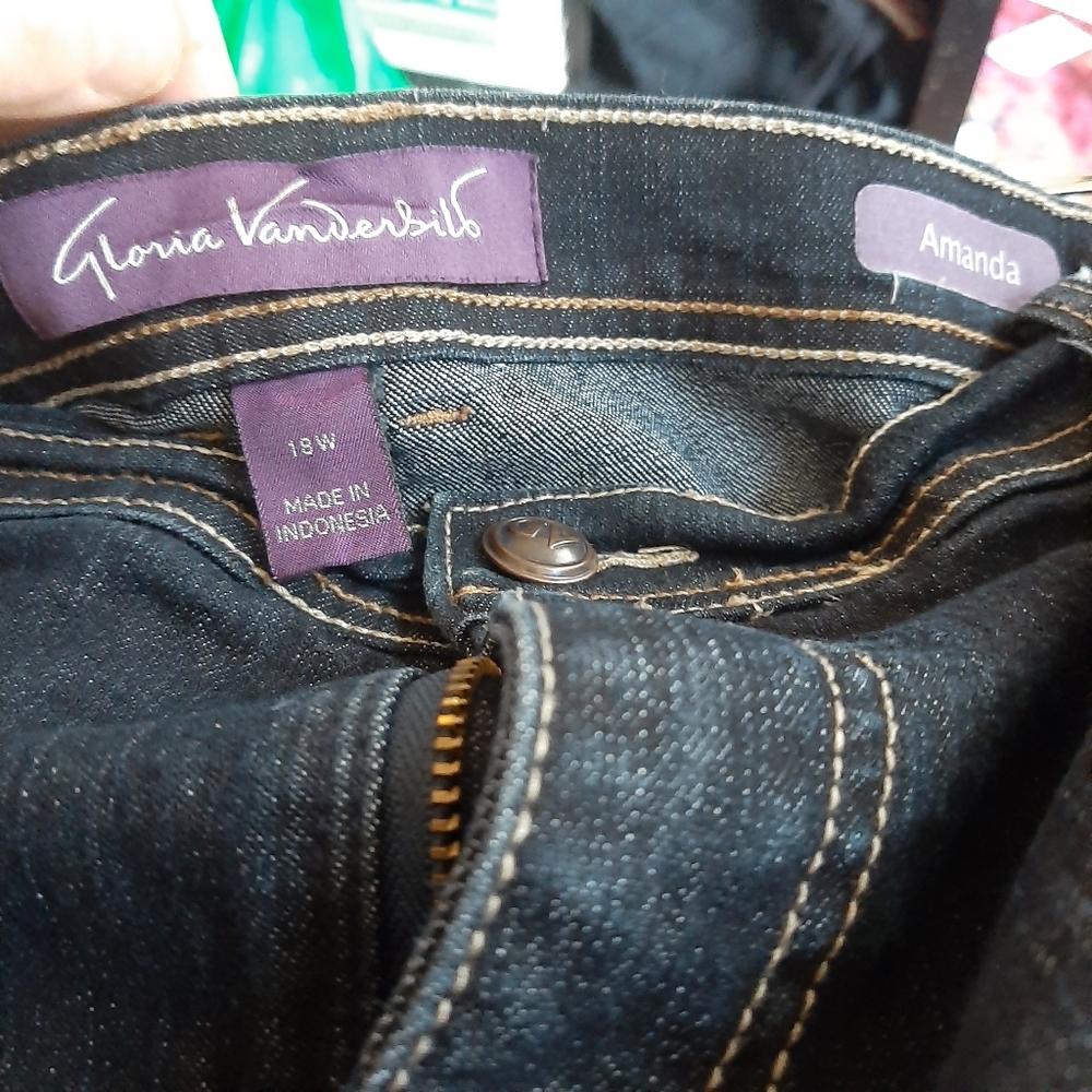 Gloria Vanderbilt jeans 18W EUC - Picture 3 of 6